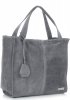 Bőr táska shopper bag Vittoria Gotti szürke V501